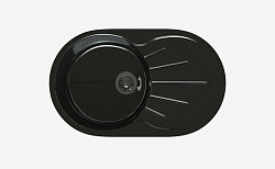 MAXSTONE Мойка глянцевая MS-5 (черный металлик) 735*450*215